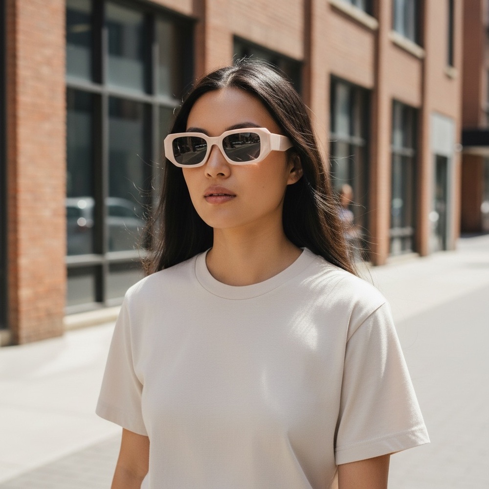 Prada Women’s Sunglasses | White Frame | Grey Lenses | Like New - Picture 4 of 14
